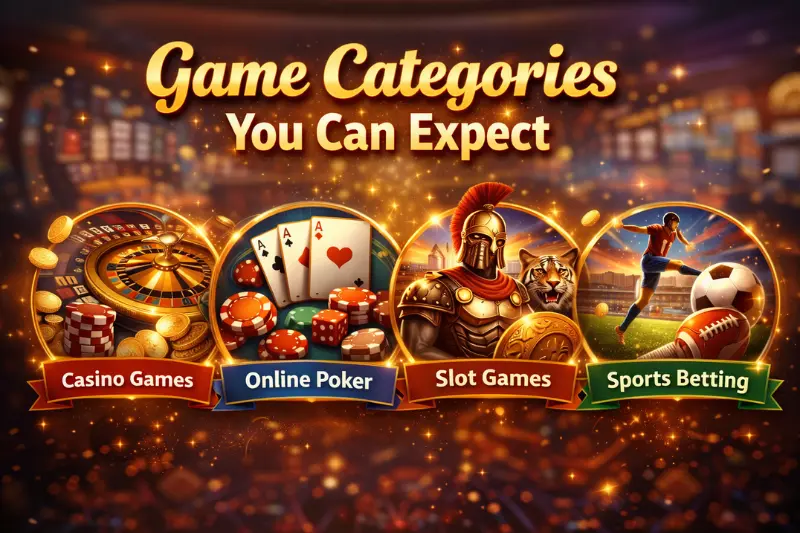 game categories you can expect